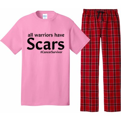 All Warriors Have Scars #CancerSurvivor Pajama Set