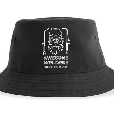 Awesome Welders Have Beards Funny Proud Welde Sustainable Bucket Hat