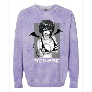 Anime Waifu Hentai Anime Lover Anime Girl Japanese Aesthetic Colorblast Crewneck Sweatshirt