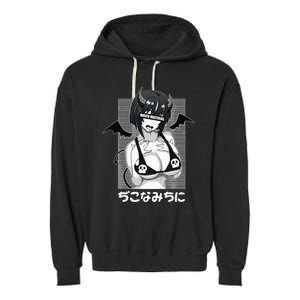 Anime Waifu Hentai Anime Lover Anime Girl Japanese Aesthetic Garment-Dyed Fleece Hoodie