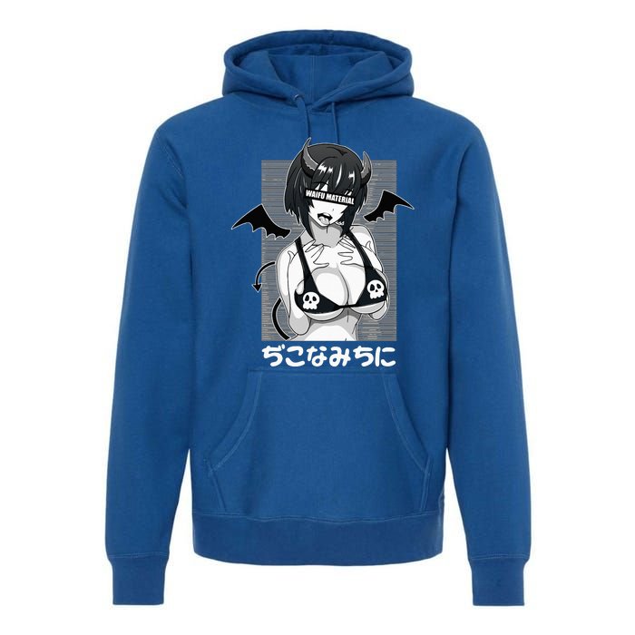 Anime Waifu Hentai Anime Lover Anime Girl Japanese Aesthetic Premium Hoodie