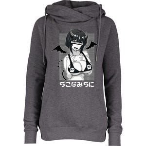 Anime Waifu Hentai Anime Lover Anime Girl Japanese Aesthetic Womens Funnel Neck Pullover Hood