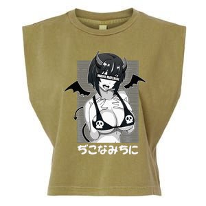 Anime Waifu Hentai Anime Lover Anime Girl Japanese Aesthetic Garment-Dyed Women's Muscle Tee