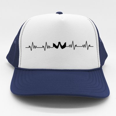 Arm Wrestling Heartbeat Trucker Hat