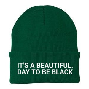 A’Ja Wilson It’S A Beautiful Day To Be Black Knit Cap Winter Beanie