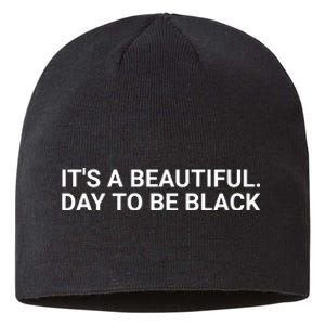 A’Ja Wilson It’S A Beautiful Day To Be Black Sustainable Beanie