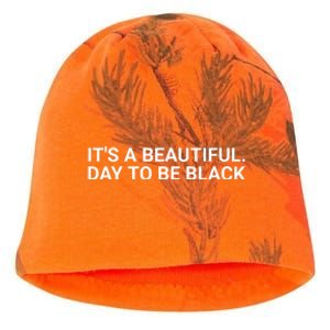 A’Ja Wilson It’S A Beautiful Day To Be Black Kati - Camo Knit Beanie