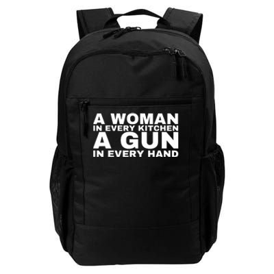 A Woman In Every Kitchen A Gun In Every Hand Daily Commute Backpack