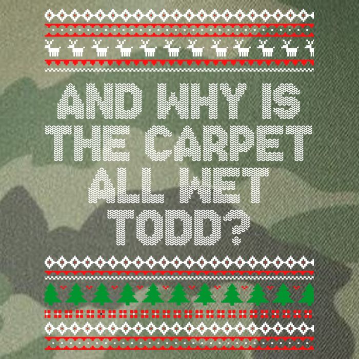 And Why Is The Carpet All Wet Todd? Ugly Christmas Legacy Tie Dye Trucker Hat