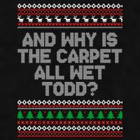 And Why Is The Carpet All Wet Todd? Ugly Christmas Ladies PosiCharge Tri-Blend Wicking Tank