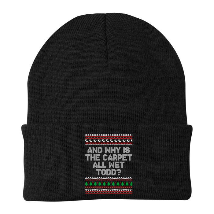 And Why Is The Carpet All Wet Todd? Ugly Christmas Beanie