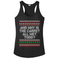 And Why Is The Carpet All Wet Todd? Ugly Christmas Ladies PosiCharge Competitor Racerback Tank