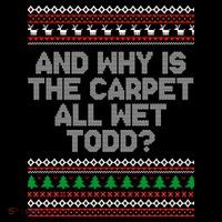 And Why Is The Carpet All Wet Todd? Ugly Christmas Mesh Reversible Basketball Jersey Tank