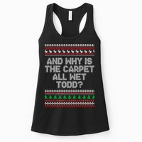And Why Is The Carpet All Wet Todd? Ugly Christmas Womens Tank Top