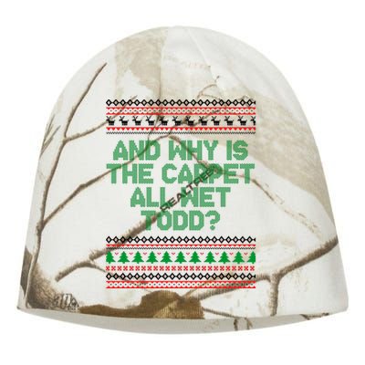 And Why Is The Carpet All Wet Todd? Ugly Christmas Kati - Camo Knit Beanie