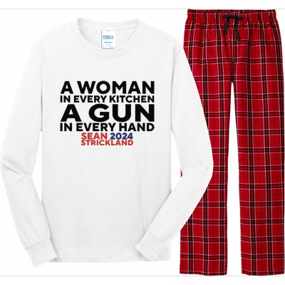 A Woman In Every Kitchen A Gun In Every Hand Sean 2024 Strickland Long Sleeve Pajama Set