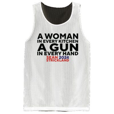 A Woman In Every Kitchen A Gun In Every Hand Sean 2024 Strickland Mesh Reversible Basketball Jersey Tank