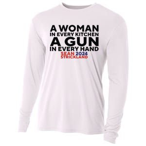 A Woman In Every Kitchen A Gun In Every Hand Sean 2024 Strickland Cooling Performance Long Sleeve Crew