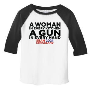 A Woman In Every Kitchen A Gun In Every Hand Sean 2024 Strickland Toddler Fine Jersey T-Shirt