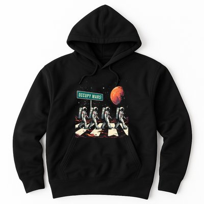 Astronauts Walking In Space Occupy Mars Hoodie