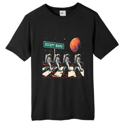 Astronauts Walking In Space Occupy Mars Tall Fusion ChromaSoft Performance T-Shirt