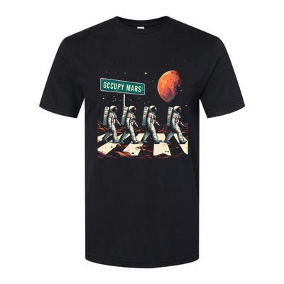 Astronauts Walking In Space Occupy Mars Softstyle CVC T-Shirt