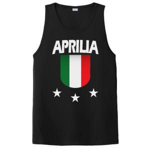 Aprilia With Italian Flag And 3 White Stars PosiCharge Competitor Tank