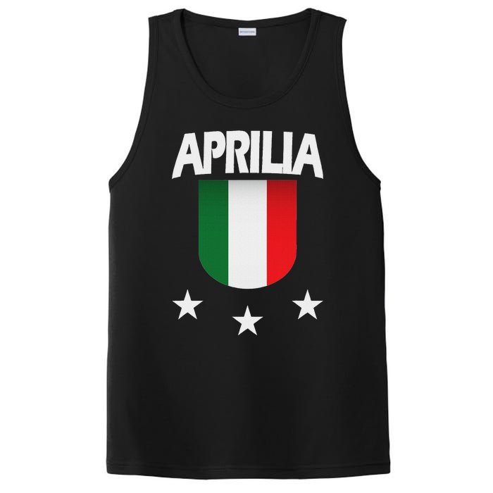 Aprilia With Italian Flag And 3 White Stars PosiCharge Competitor Tank