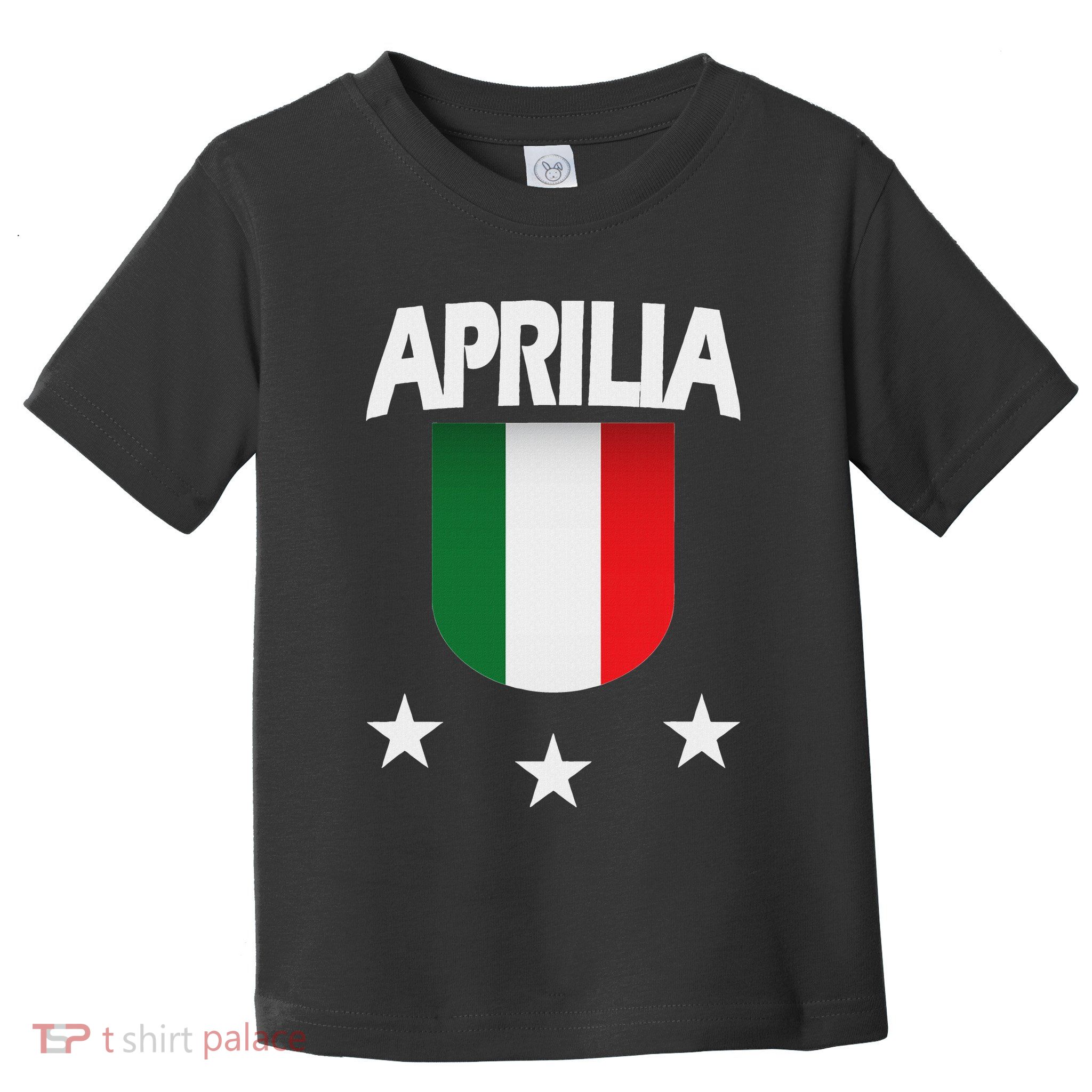 Aprilia With Italian Flag And 3 White Stars Toddler T-Shirt