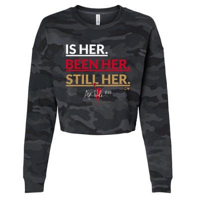 AJa Wilson Is Her. Been Her. Still Her Vegas Basketball Cropped Pullover Crew