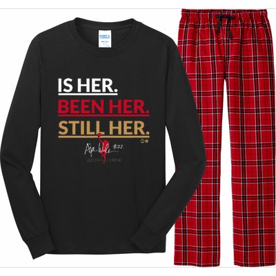 AJa Wilson Is Her. Been Her. Still Her Vegas Basketball Long Sleeve Pajama Set