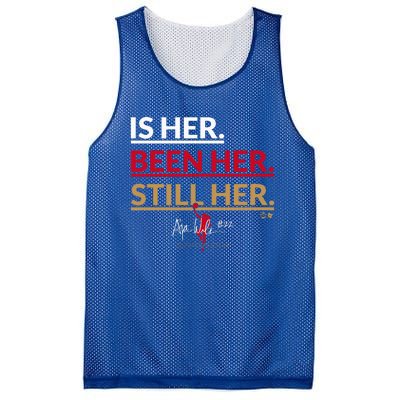 AJa Wilson Is Her. Been Her. Still Her Vegas Basketball Mesh Reversible Basketball Jersey Tank