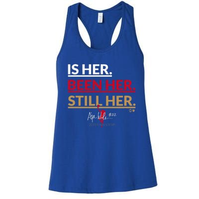 AJa Wilson Is Her. Been Her. Still Her Vegas Basketball Women's Racerback Tank