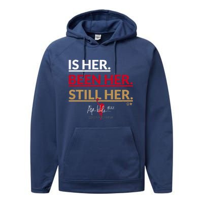 AJa Wilson Is Her. Been Her. Still Her Vegas Basketball Performance Fleece Hoodie