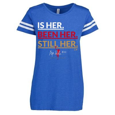 AJa Wilson Is Her. Been Her. Still Her Vegas Basketball Enza Ladies Jersey Football T-Shirt