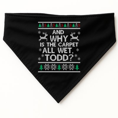 And why is the carpet all wet Todd USA-Made Doggie Bandana