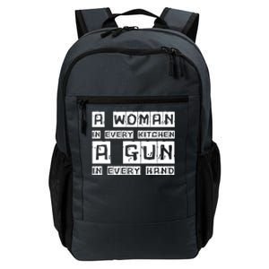 A Woman In Every Kitchen A Gun In Every Hand Daily Commute Backpack