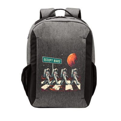Astronauts Walking In Space Occupy Mars Vector Backpack
