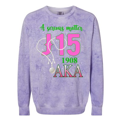 AKA Women J15 Founder's Day 1908 Pearl Colorblast Crewneck Sweatshirt