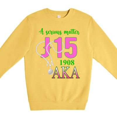 AKA Women J15 Founder's Day 1908 Pearl Premium Crewneck Sweatshirt