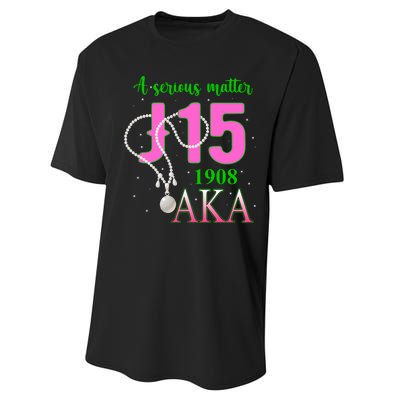 AKA Women J15 Founder's Day 1908 Pearl Performance Sprint T-Shirt