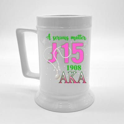 AKA Women J15 Founder's Day 1908 Pearl Beer Stein