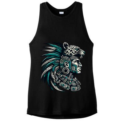 Aztec Warrior Jaguar Ladies PosiCharge Tri-Blend Wicking Tank