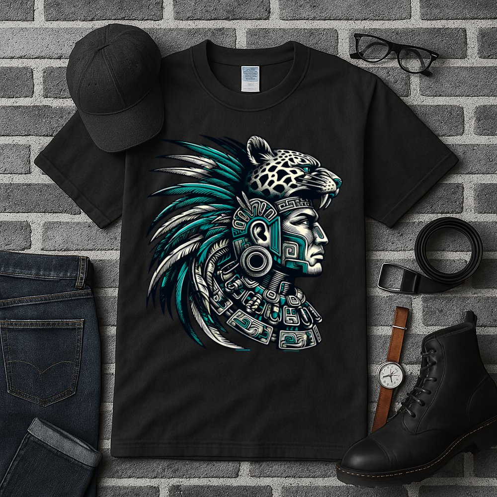 Aztec Warrior Jaguar Tall T-Shirt