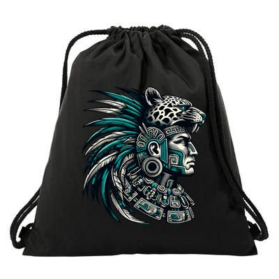 Aztec Warrior Jaguar Drawstring Bag
