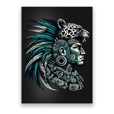 Aztec Warrior Jaguar Poster