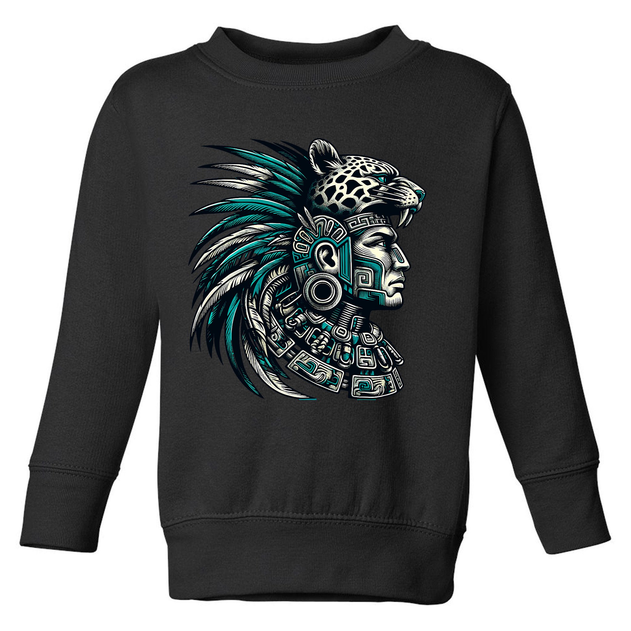 Aztec Warrior Jaguar Toddler Sweatshirt