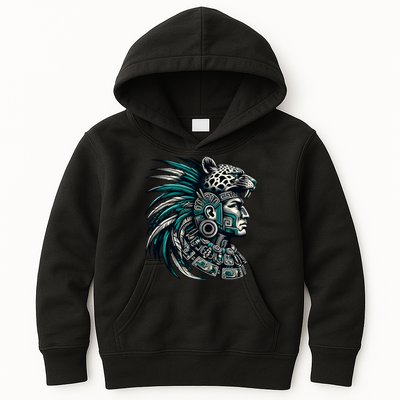 Aztec Warrior Jaguar Kids Hoodie