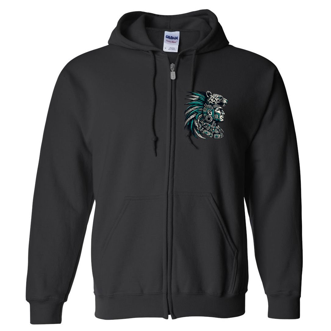 Aztec Warrior Jaguar Full Zip Hoodie