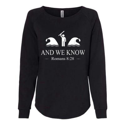 And We Know Romans Womens California Wash Sweatshirt